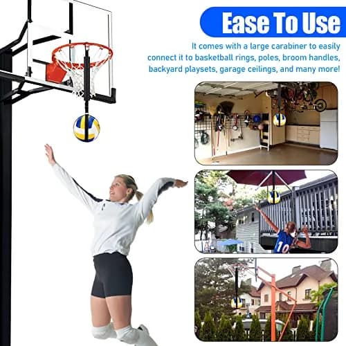 TOBWOLF Volleyball Spike Trainer, Training Aid for Basketball Hoop | Improve Spiking Technique & Jumping thumbnail 7