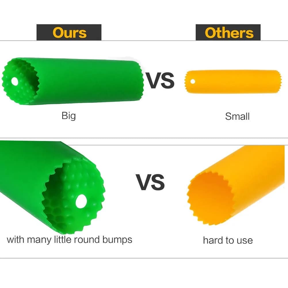 Sinnsally Silicone Garlic Peeler Roller Keeper Green | Easy Quick Garlic Peeling Kitchen Tool - view 5