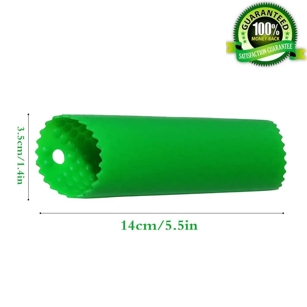Sinnsally Silicone Garlic Peeler Roller Keeper Green | Easy Quick Garlic Peeling Kitchen Tool - view 7