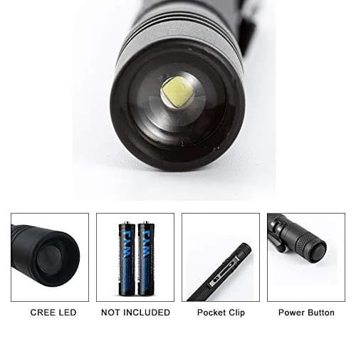 COSMOING 395nm Zoomable UV Blacklight Flashlight 3-Pack | Detects Invisible Pet Stains & Counterfeit Ink thumbnail 7