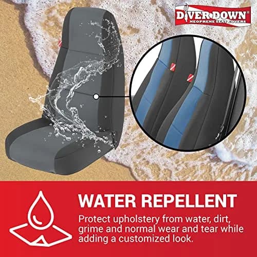 Diver Down Neoprene Seat Cover Set for Jeep YJ 1987-1995 | Waterproof Custom Fit with Soft Padding (Charcoal, 1991) thumbnail 3
