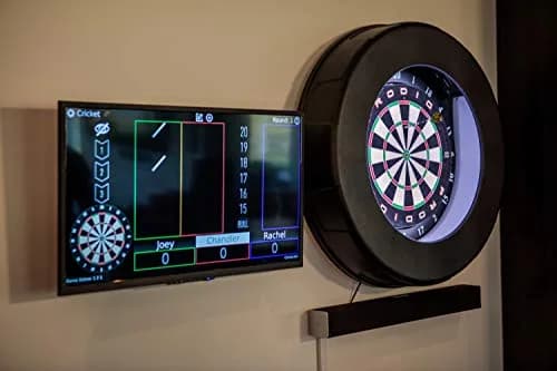 American Legend Prodigy Dartboard System 18" | Automatic Scoring, Steel Tip Play, App & LED Lighting thumbnail 3