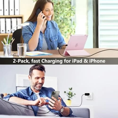Ubearkk Phone 17 16 15 Charger Fast Charging | 20W USB C Wall Adapter with 10FT Cable thumbnail 5