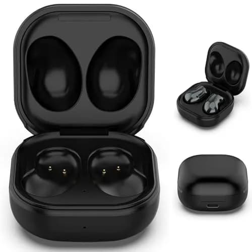 Kissmart Charging Case for Galaxy Buds Live SM-R180 | 600mAh Wired USB-C Charging, Black thumbnail 8
