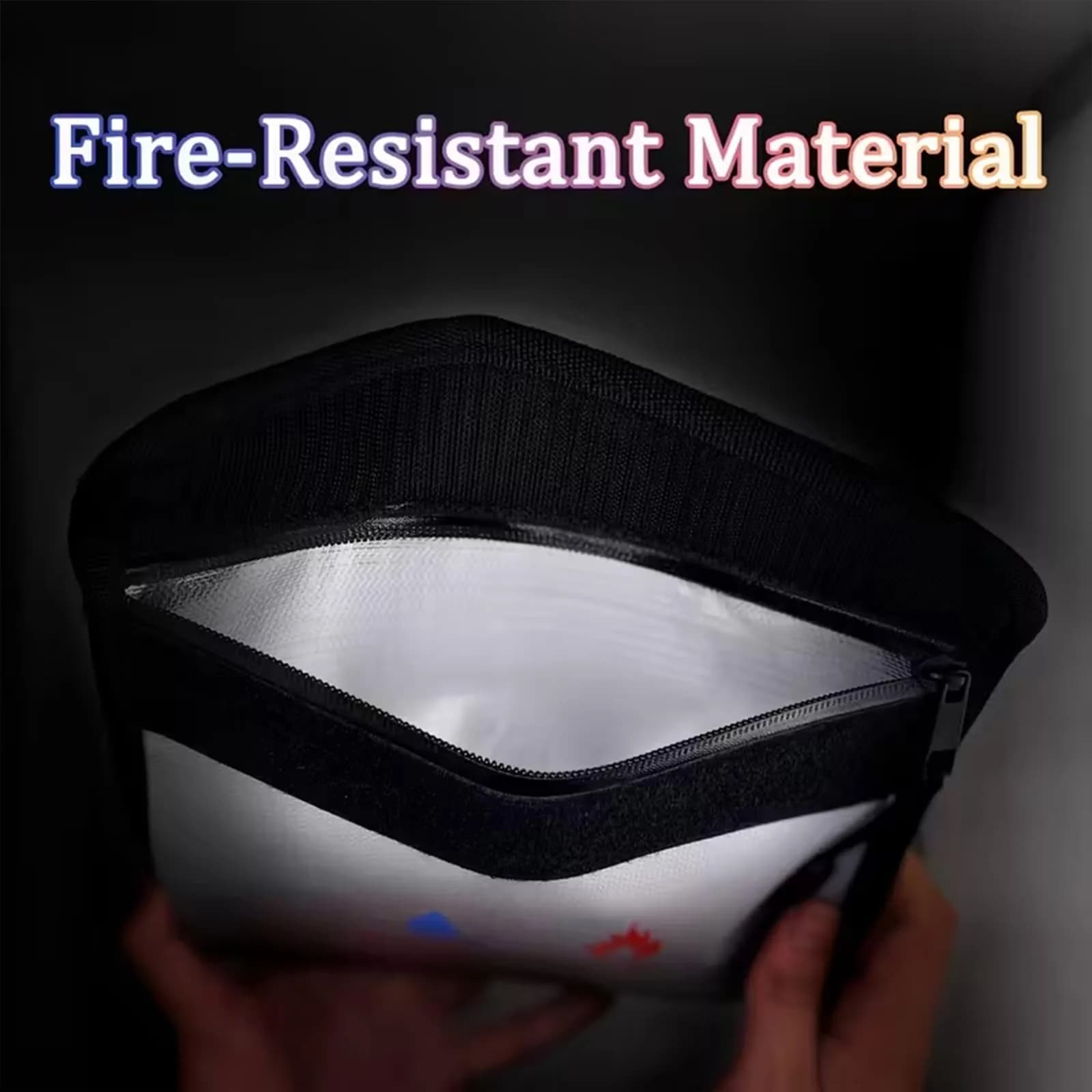 ABSOK Fire-Resistant Document Pouches Set 38cm x 28cm (15"x11") & 18cm x 8cm (9"x7") | Protect Valuables Up to 2000°F - view 8