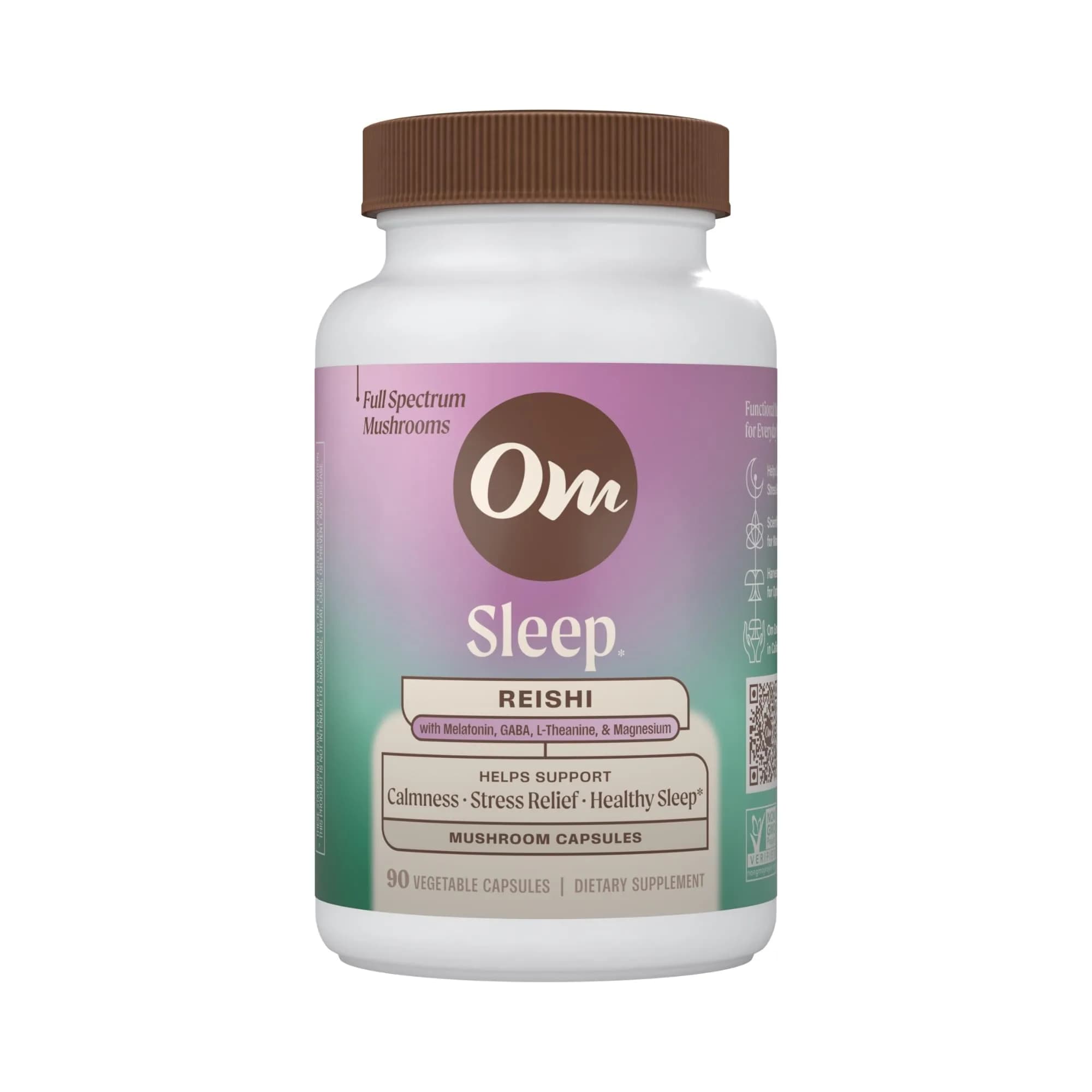 OM MUSHROOM SUPERFOOD Sleep Mushroom Capsules 90 Count | Supports Rest & Sleep Quality