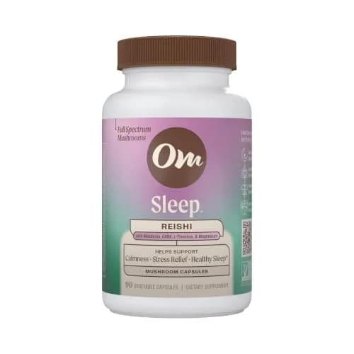 OM MUSHROOM SUPERFOOD Sleep Mushroom Capsules 90 Count | Supports Rest & Sleep Quality thumbnail 1