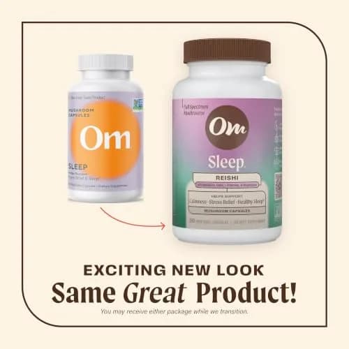 OM MUSHROOM SUPERFOOD Sleep Mushroom Capsules 90 Count | Supports Rest & Sleep Quality thumbnail 6