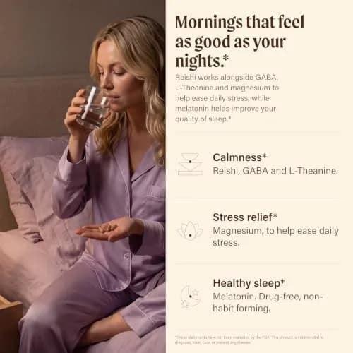 OM MUSHROOM SUPERFOOD Sleep Mushroom Capsules 90 Count | Supports Rest & Sleep Quality thumbnail 2