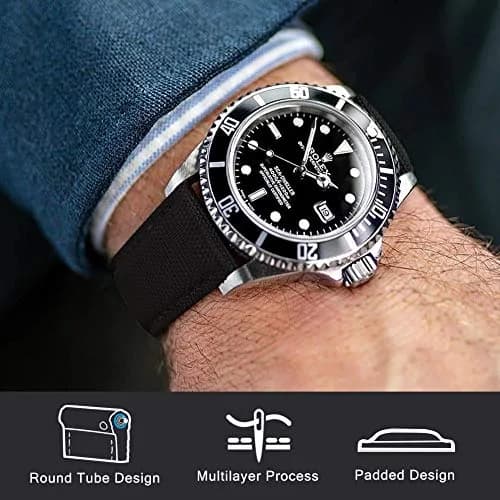 Ritche Sailcloth Watch Band 20mm | Quick Release, Breathable & Durable for Men Women thumbnail 3
