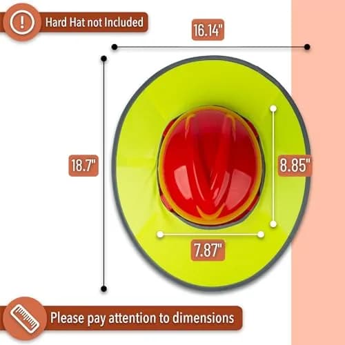 UNCO Hard Hat Sun Shield Full & Standard Brim Mesh Sunshade | Sun Protection & Safety Accessory thumbnail 2