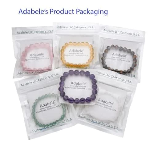 Adabele Real Natural Mookaite Jasper Gemstone Stretch Bracelet 8 Inch | Genuine Earth-Mined Beads for Daily Wear thumbnail 6