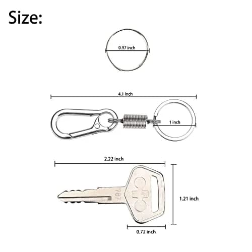 10L0L 4PCS 787 Ignition Keys with Keychain for Heavy Equipment Excavator Backhoe Dozer Komatsu, Kalmar, Dressta, Sakai | Alloy Metal Durable Set thumbnail 6