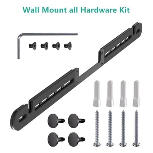 WALI Soundbar Wall Mount for Sonos Arc & Ultra, Black | Heavy Duty Alloy Steel Bracket for 10kg Speakers thumbnail 9