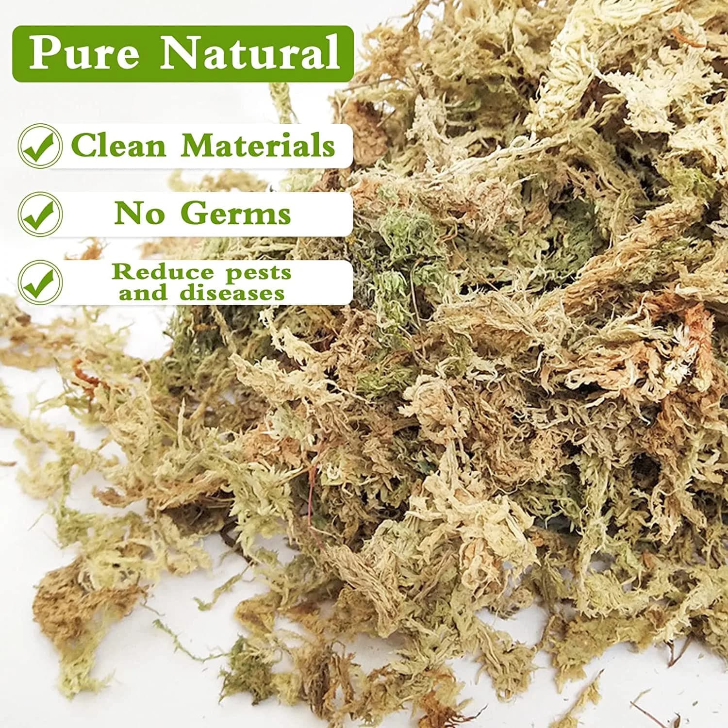 Legigo Premium Sphagnum Moss - 4 QT (3.5 oz) | Natural Long Fiber Soil for Orchids & Succulents - view 3