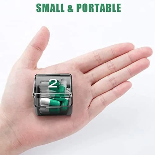 DOHIMGIO 30-Day Monthly Pill Organizer Box with Large Compartments | Squeeze-to-Open Design thumbnail 5