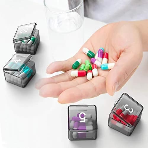 DOHIMGIO 30-Day Monthly Pill Organizer Box with Large Compartments | Squeeze-to-Open Design thumbnail 9