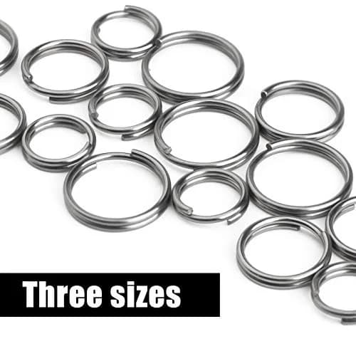 FEGVE TC4 Titanium Small Split Key Rings | Corrosion-Resistant Jewelry DIY Accessory thumbnail 4