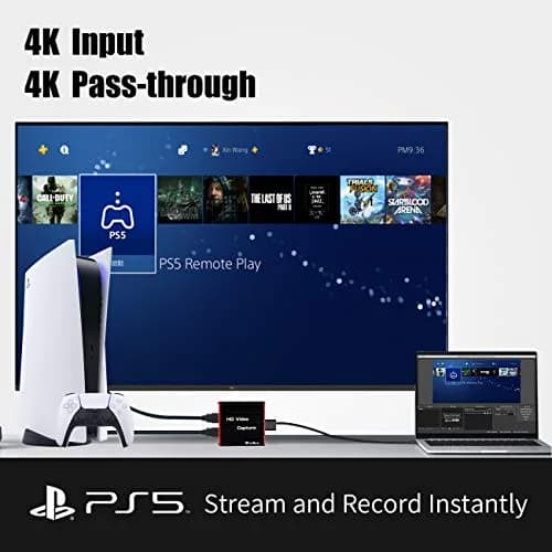 Mirabox HSV320 USB 3.0 HDMI Capture Card 1080p 60FPS | Zero Latency HDMI Passthrough for PC and Gaming Consoles thumbnail 3