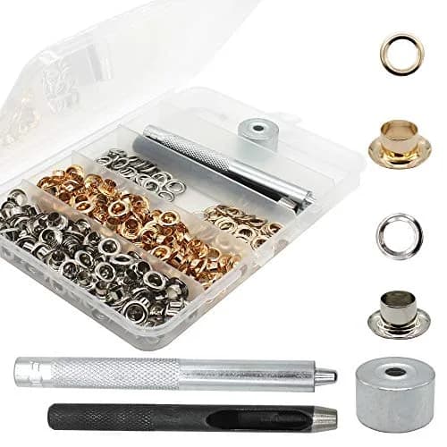 Raydodo 3/16 Inch Brass Grommet Kit with Tool | DIY Crafts & Repairs in India thumbnail 1