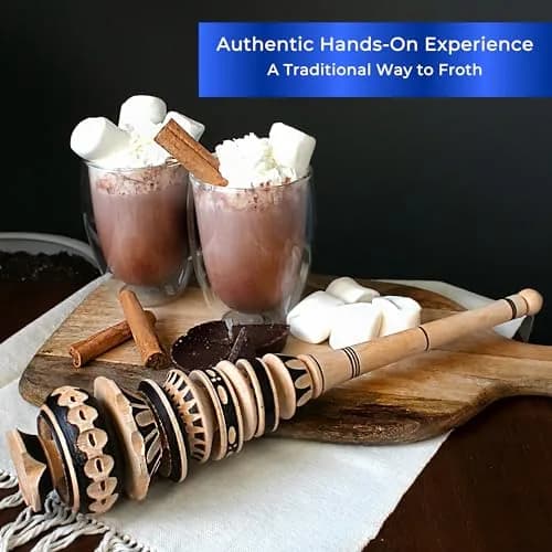 GLOBE ROCKET Handmade Molinillo Hot Chocolate Frother (Large) 34.3cm (13.5 inches) | Authentic Mexican Tradition thumbnail 7