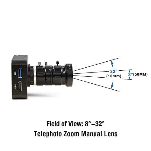 MOKOSE 4K HDMI Webcam C/CS-Mount with 10-50MM Telephoto Zoom Lens | Support 4K@30fps Video thumbnail 5