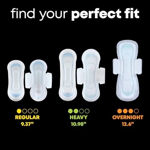 U by Kotex Clean & Secure Ultra Thin Pads with Wings, Regular Absorbency, 216 Count (6 Packs of 36) | Dermatologist Tested thumbnail 4