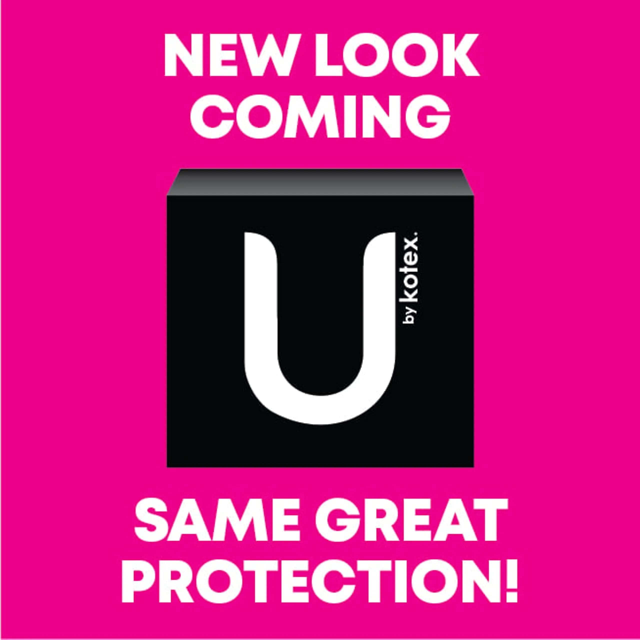 U by Kotex CleanWear Ultra Thin Feminine Pads with Wings, Regular Absorbency, 46 Count | Dermatologist Tested - view 2