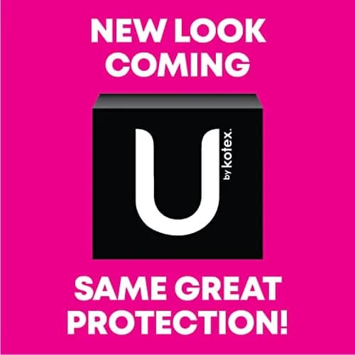 U by Kotex CleanWear Ultra Thin Feminine Pads with Wings, Regular Absorbency, 46 Count | Dermatologist Tested thumbnail 2
