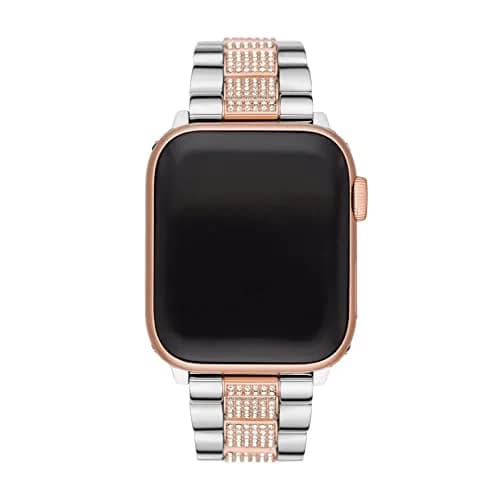 Michael Kors Women's Two-Tone Stainless Steel Band for Apple Watch 38/40/41mm | Rose Gold Pavé Center Links thumbnail 2