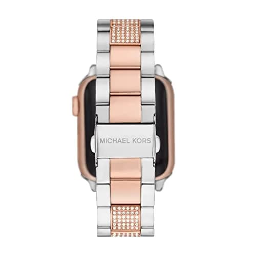 Michael Kors Women's Two-Tone Stainless Steel Band for Apple Watch 38/40/41mm | Rose Gold Pavé Center Links thumbnail 3