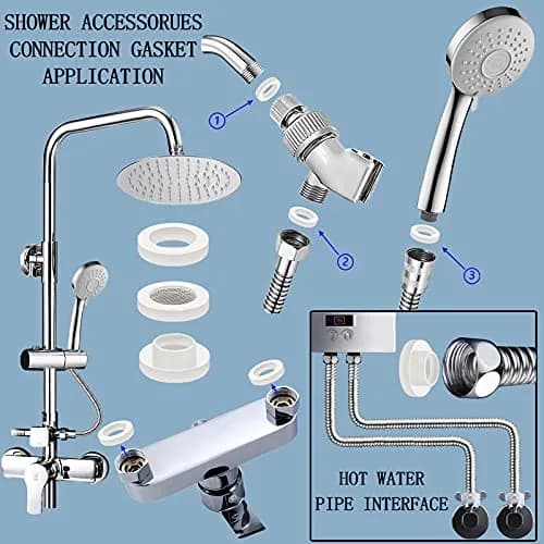 ZDBB 135 Pcs Flat Washer Assortment Kit with Silicone & Nitrile Rubber O-Rings | 2.1cm x 10.6cm x 20.7cm thumbnail 4