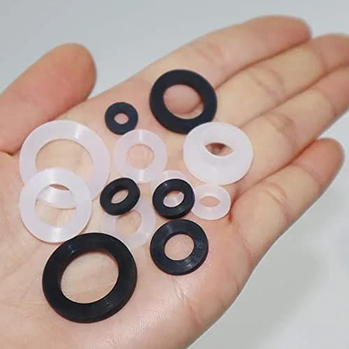 ZDBB 135 Pcs Flat Washer Assortment Kit with Silicone & Nitrile Rubber O-Rings | 2.1cm x 10.6cm x 20.7cm thumbnail 7
