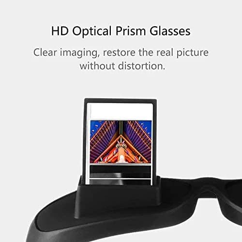 okcsc Horizontal Lazy Glasses Small | Prism Reading Glasses for Bed Watching TV thumbnail 2