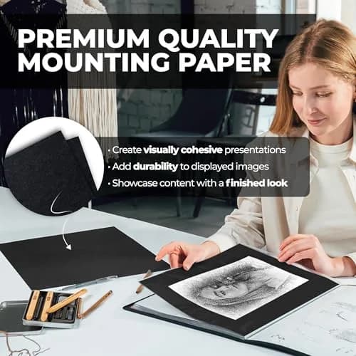 Dunwell 11x14 Art Portfolio Binder with 24 Sleeves, Ruby Red | Displays 48 Pages, Acid-Free Poly Protection thumbnail 4