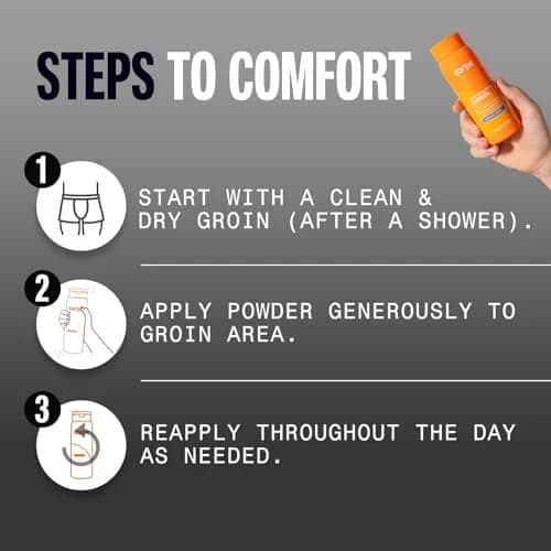 Carpe Sweat Absorbing Groin Powder for Men - Anti-Chafing - Talc-Free | Maximum Sweat & Moisture Relief thumbnail 6