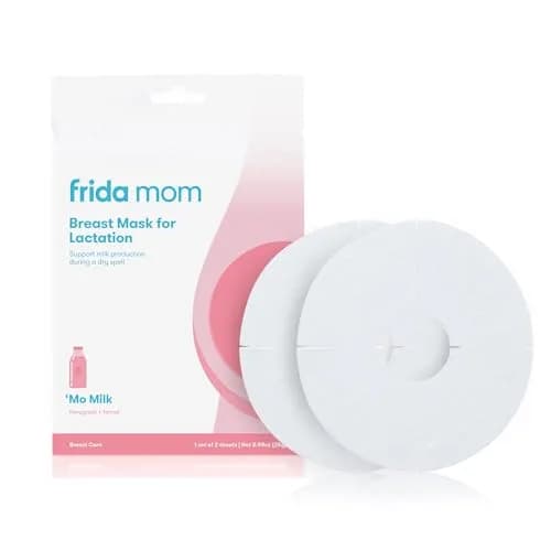 Frida Mom Breast Mask for Lactation Support 2 Sheet Masks | Fenugreek & Fennel for Milk Supply thumbnail 1