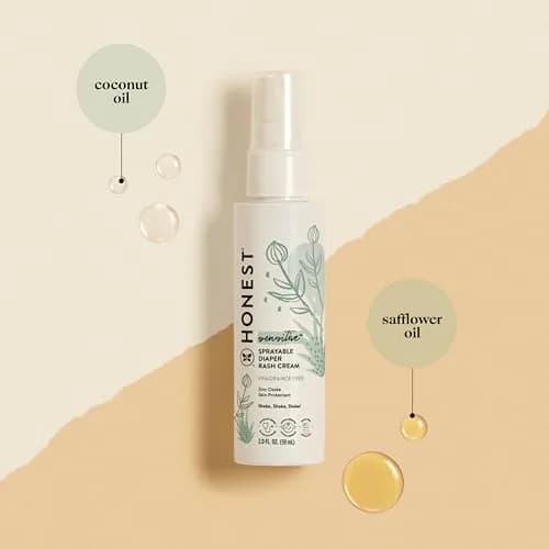 The Honest Company Diaper Rash Cream Spray with Zinc Oxide | 59ml (2 fl oz) | Hypoallergenic, Dermatologist Tested thumbnail 2