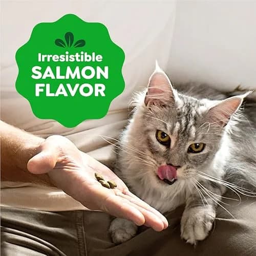 Greenies Feline Smartbites Skin & Fur Health Cat Treats, Salmon, 16 oz | Omega-3 & Flaxseed Support Skin & Coat thumbnail 7