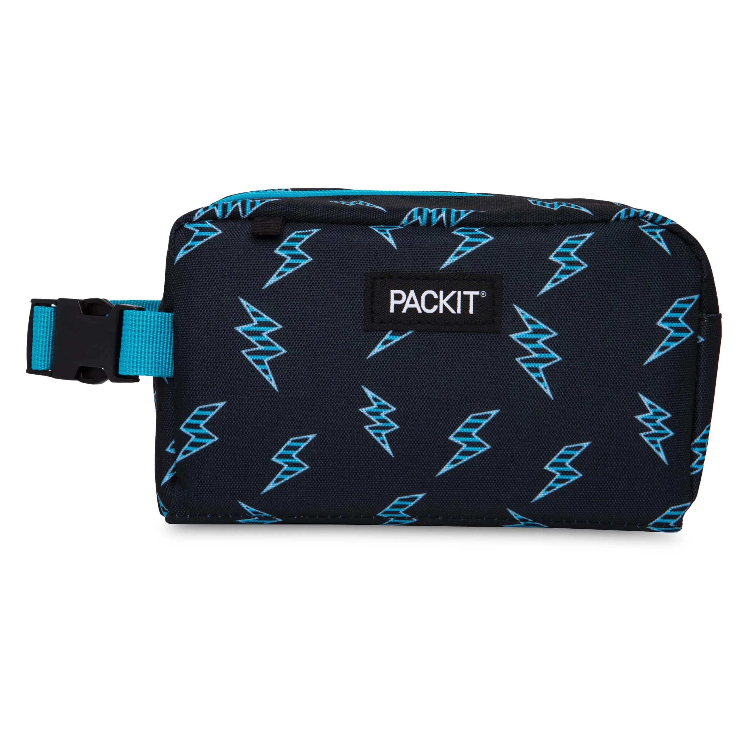 PackIt Freezable Snack Box, Striped Bolts | EcoFreeze Technology, Collapsible & Reusable (70-120 chars)