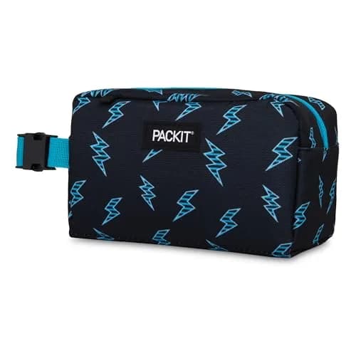PackIt Freezable Snack Box, Striped Bolts | EcoFreeze Technology, Collapsible & Reusable (70-120 chars) thumbnail 2