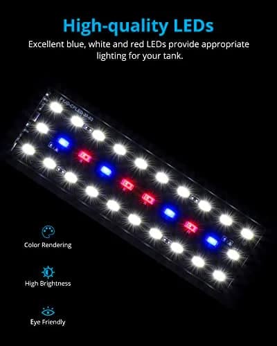 NICREW Clip-on Aquarium Light for Planted Tanks, 10W Full Spectrum LED with Timer & Remote, 21.2cm (8.3in) Black thumbnail 3