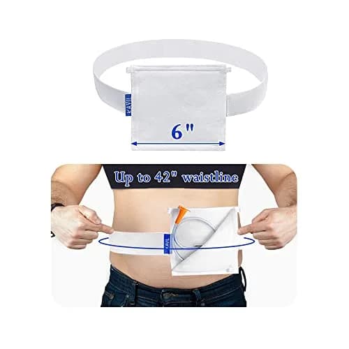 KAVIL Feeding Tube Belt Holder Large Size 6" x 6" | Secure Catheter Support for Adults thumbnail 1