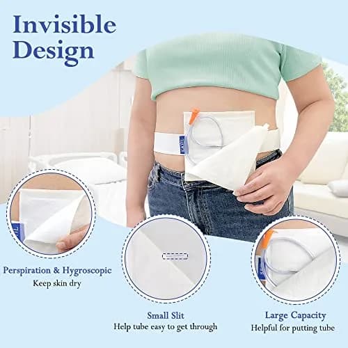 KAVIL Feeding Tube Belt Holder Large Size 6" x 6" | Secure Catheter Support for Adults thumbnail 3