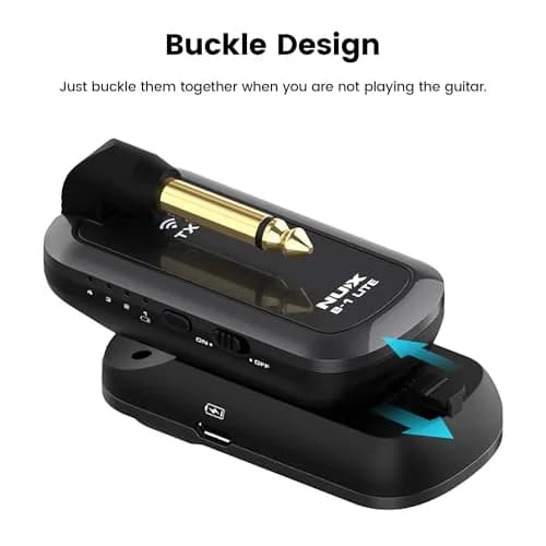 NUX B-1 Lite 2.4GHz Wireless Guitar System | Ultra-Low Latency, HD Audio, Rechargeable, Plug & Play (≤120 chars) thumbnail 4