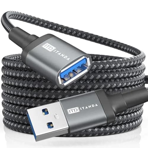ITD ITANDA USB 3.0 Extension Cable 4.57m (15ft) | 5Gbps Data Transfer for Devices thumbnail 1