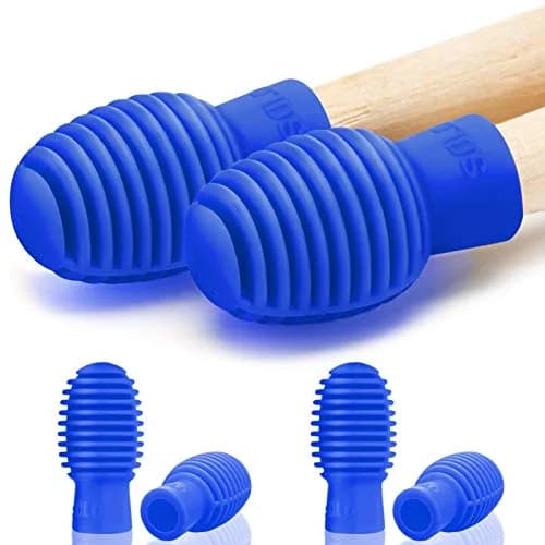Frienda Silicone Drumstick Dampeners 4 pcs Blue | Noise-Reducing Practice Tips for Drummers thumbnail 1