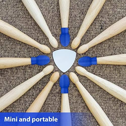 Frienda Silicone Drumstick Dampeners 4 pcs Blue | Noise-Reducing Practice Tips for Drummers thumbnail 5