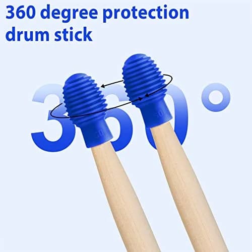 Frienda Silicone Drumstick Dampeners 4 pcs Blue | Noise-Reducing Practice Tips for Drummers thumbnail 6