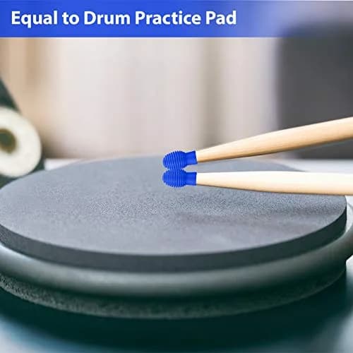 Frienda Silicone Drumstick Dampeners 4 pcs Blue | Noise-Reducing Practice Tips for Drummers thumbnail 3